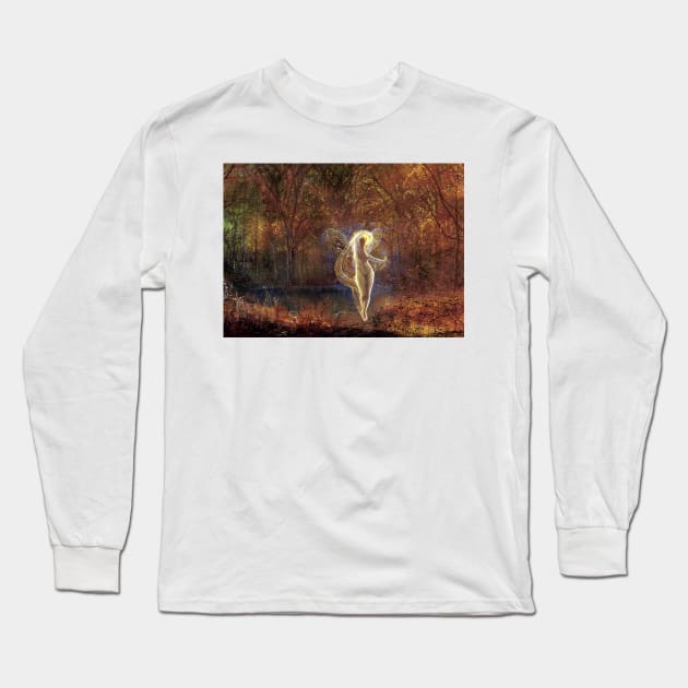 Dame Autumn Hath a Mournful Face - John Atkinson Grimshaw Long Sleeve T-Shirt by forgottenbeauty